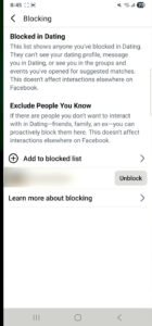 How to Block Someone in Facebook Dating