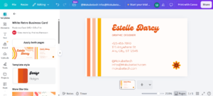 How to Create a Business Card in Canva 