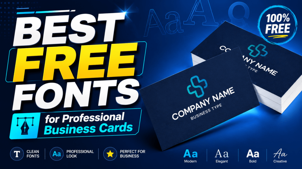 Best Free Fonts for Professional Business Cards