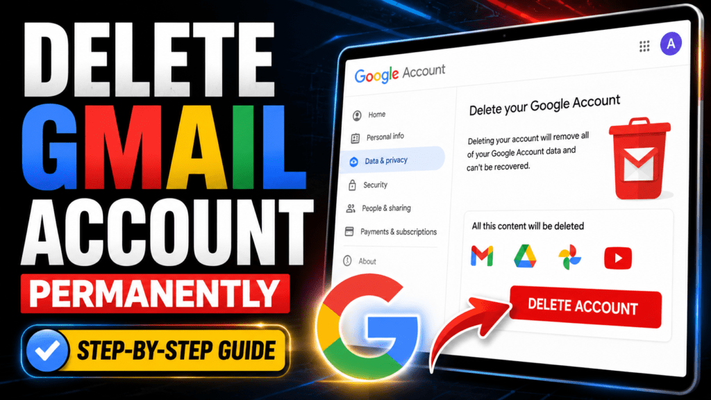 How to Delete Gmail Account Permanently (Step-by-Step Guide) how to delete Gmail account permanently