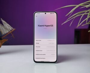 Redmi Note 17 5G showing front AMOLED display and back camera setup in Arctic Blue