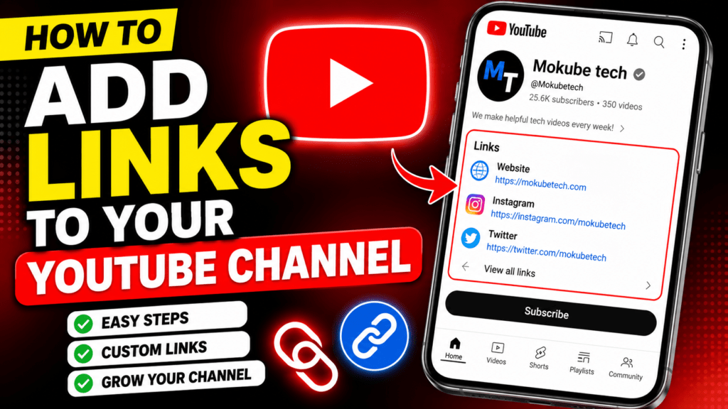 How to Add Links to Your YouTube Channel