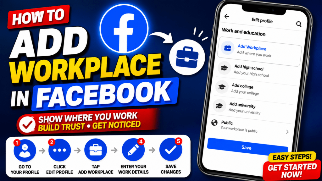 How to Add Workplace in Facebook