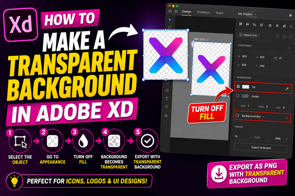How to Make a Transparent Background in Adobe XD (Complete Guide)