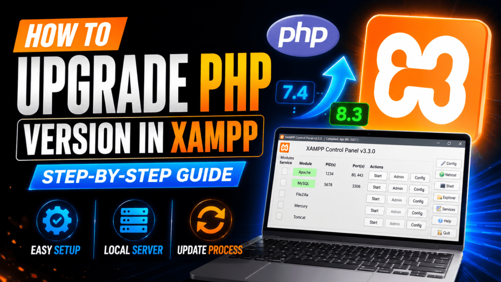 how to upgrade PHP version in XAMPP